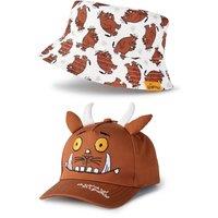 Gruffalo & Friends Men's Bucket Hat & Cap Set | Boys Brown | Official