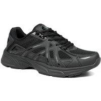 Pavers Men's Lace Up Sport Trainers in Black | Size: 7