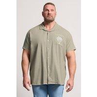 BadRhino Men's Heavyweight Embroidered Shirt in Light Khaki | Size: 5-6XL