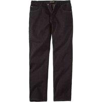 Atlas for Men Men's Part Elasticated Jeans in Black | Size: 48R