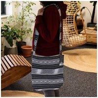 KDMD Women's Urban Caravan Nomad Carryall - Jacquard Natural Bag for Everyday Use in Black