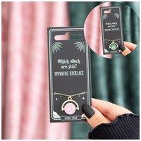 KDMD Women's Which Witch Are You? Spinning Mood Necklace - Bold Enamel Jewelry