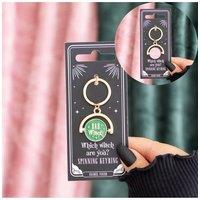 KDMD Women's Which Witch Are You? Spinning Enamel Keyring for Daily Witch Persona