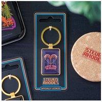 KDMD Women's Love You To Death Reaper Keyring - Dark Humor Gift for Couples in Purple