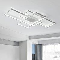 NIVOR 3-Square LED Ceiling Light 75W 6000K Cool White Flush Mount for Home