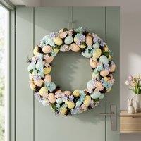 Garden Greatness Spring Floral Easter Egg Door Wreath | Size: 1 Pack
