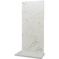 Acantha Fires & Fireplaces Acantha x3 Tile & Hearth Set in White Marble Effect