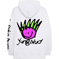 Yungblud Hoodie Be Happy Face Logo new Official White Pullover Unisex | Size: 2XS