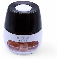 KDMD Salt Stone Flame Effect Aroma Diffuser with Color Change & Timer in Black