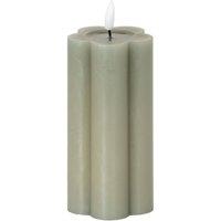 KDMD Luxe Collection Grey Pillar LED Candle - Flameless, Real Wax, 2.75x6