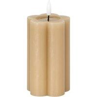 KDMD Luxe Collection Natural Glow Stone LED Candle 2.75x5 Inches in Cream