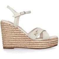 STEVE MADDEN Women's 'Cylo White' Leather Sandals in White | Size: 7