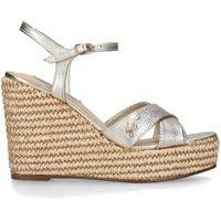 STEVE MADDEN Women's 'Cylo Gold' Leather Sandals in Gold | Size: 7