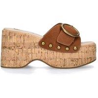 STEVE MADDEN Women's 'Pedestal Brown Suede' Suede Sandals | Size: 9