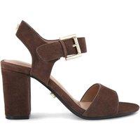 Carvela Women's 'Sadie Heel' Suede Heels in Dark Brown | Size: 9