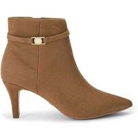 Carvela Women's 'Flute Coin' Fabric Boots in Taupe | Size: 6