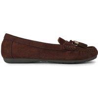 Carvela Women's 'Fiasco' Leather Flats in Brown | Size: 3