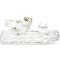 STEVE MADDEN Women's 'Bigmona White Raffia' Sandals | Size: 7