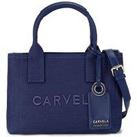 Carvela Women's 'Lidia Micro Tote' Canvas Bag in Navy