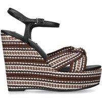 STEVE MADDEN Women's 'Aztec Black' Leather Sandals in Black | Size: 7