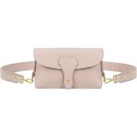 Kitise Women's Magnetic Flap Closure Genuine Italian Leather Crossbody Bag in Pink