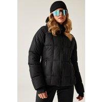Dare 2b Women's Glamourize Waterproof Insulated Padded Ski Jacket in Jet Black | Size: 18