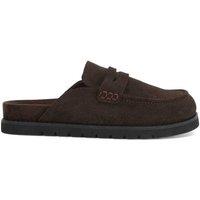 Dune London Women's 'Goldens' Suede Mules in Brown | Size: 4