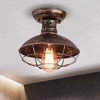 NIVOR Industrial Ceiling Lights with Metal Cage Oil Rubbed Bronze Chandelier