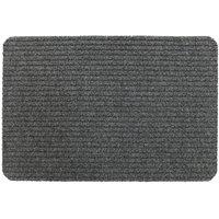 Groundsman Basic Ribbed Door Mat in Light Grey | Size: 40 cm x 60 cm