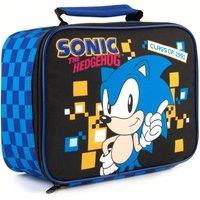 Sonic the Hedgehog Men's Zip Lunch Bag | Boys Black | Official Merch