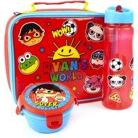 Ryans World Men's Lunch Bag Bottle & Snack Pot | Boys Red | Official
