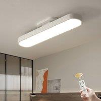 NIVOR 42W Dimmable Acrylic Linear LED Ceiling Light with Remote Adjustable in White