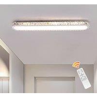 NIVOR 100cm 48W Dimmable Rectangle Crystal LED Ceiling Light Adjustment in Cool White