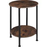 tectake Bedside Table Ballina in Dark Brown