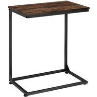 tectake Bedside Table Cardiff - Industrial Style, 55.5 X 35 X 67 Cm in Dark Brown