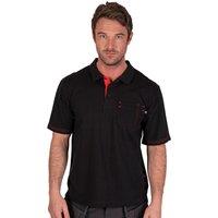 Lee Cooper Workwear Men's Front Pocket Pique Polo Shirt in Black | Size: Medium