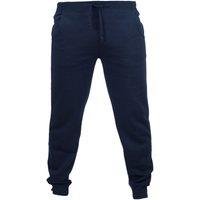 Skinni Fit Men's Skinnifit Slim Cuffed Jogging Bottoms Trousers in Navy | Size: Medium