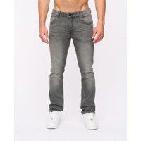 Crosshatch Svelte Men's Premium Slim-Fit Stretch Jeans in Grey | Size: 32R