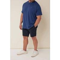 BadRhino Men's Stretch Chino Shorts in Mid Navy | Size: 38R