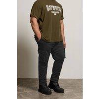 BadRhino Men's Stretch Cargo Trousers in Black | Size: 40R