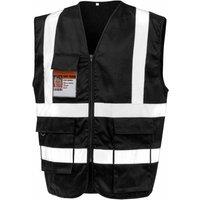 SAFE-GUARD by Result Men's Heavy Duty Security Vest in Black | Size: 2XL