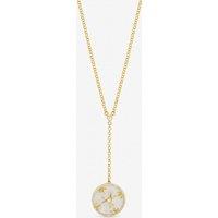 Jon Richard Women's Gold Plated & Mother of Pearl Fan Pendant