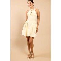 Little Mistress Women's Lemon Tie Detail Mini Dress | Size: 14