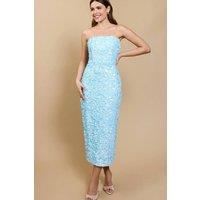 Little Mistress Women's Pale Blue Sequin Midaxi Dress | Size: 12
