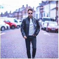 PRIMEHIDE Men's 'Henry' Leather Jacket in Black | Size: 54R