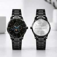Wear We Met Men's Personalised Architect London Apollo Watch - Engraved in Black | Size: 1 Pack