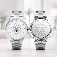 Wear We Met Men's Personalised Architect London Apollo Watch - Engraved in Silver | Size: 1 Pack