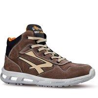 U-Power Men's Carter S ESD S3S Lace-Up Nubuck Safety Boots in Brown | Size: 5