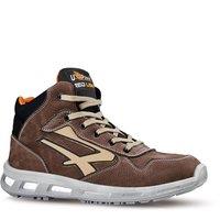 U-Power Men's Carter S ESD S3S Lace-Up Nubuck Safety Boots in Brown | Size: 8