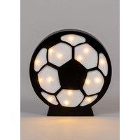 BHS Lighting Glow Football Table Lamp in White